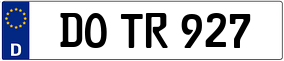 Trailer License Plate